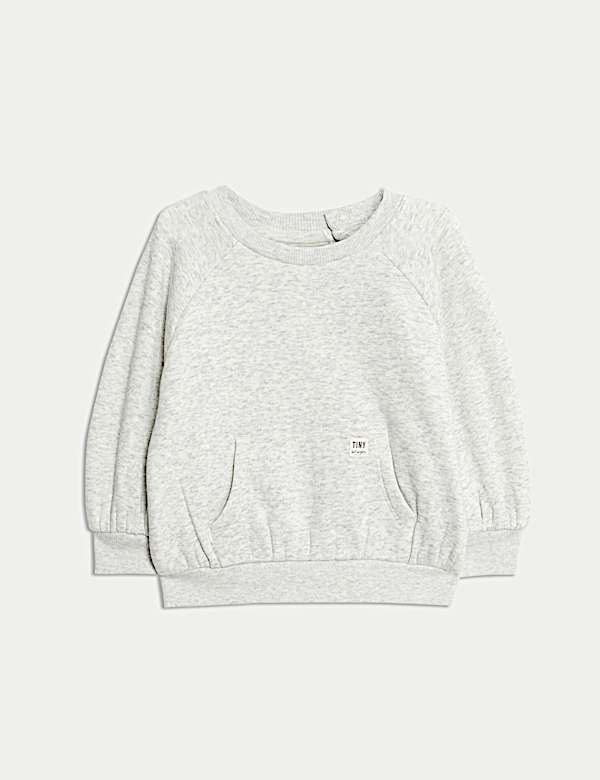 Cotton Blend Fleece Lined Sweatshirt (0-3 Yrs)