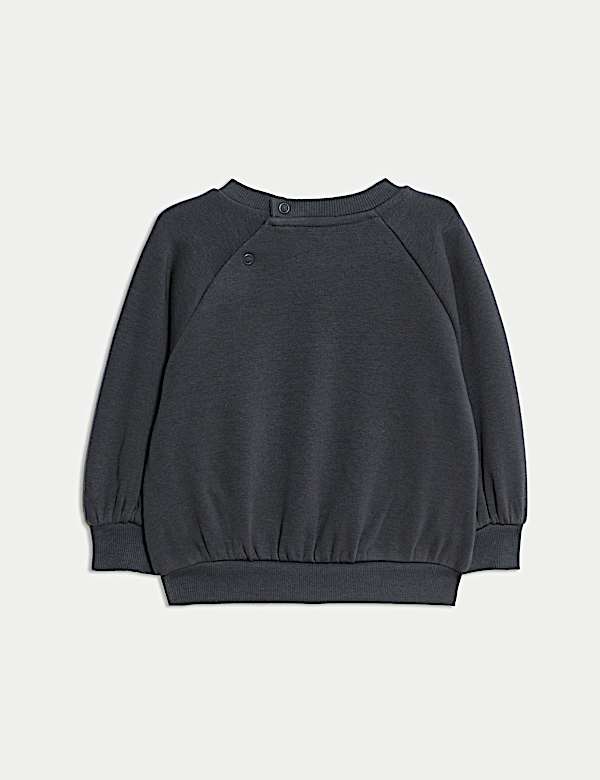 Cotton Blend Fleece Lined Sweatshirt (0-3 Yrs)