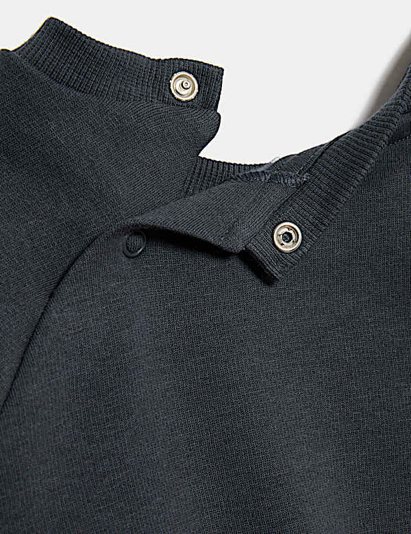Cotton Blend Fleece Lined Sweatshirt (0-3 Yrs)