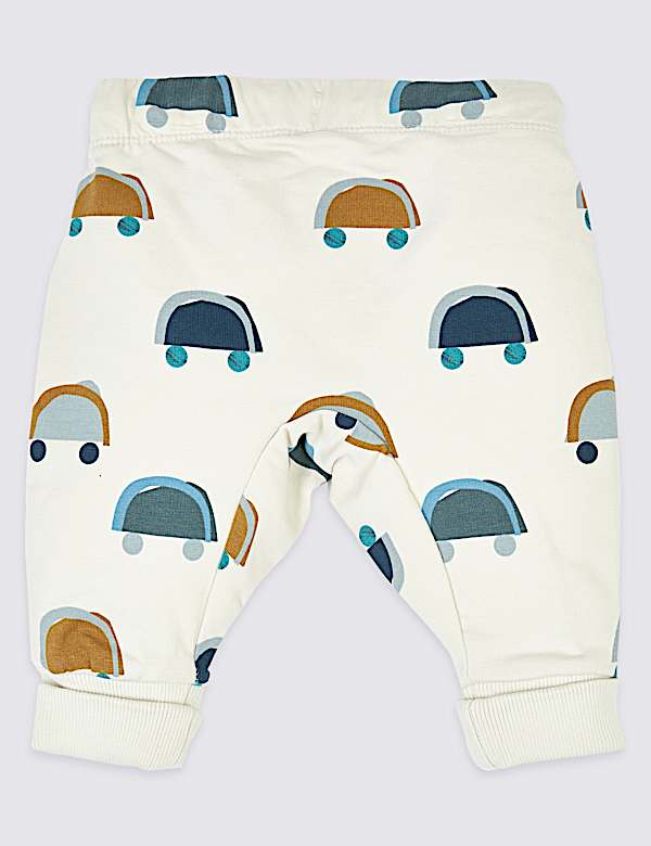 Organic Cotton Car Print Joggers