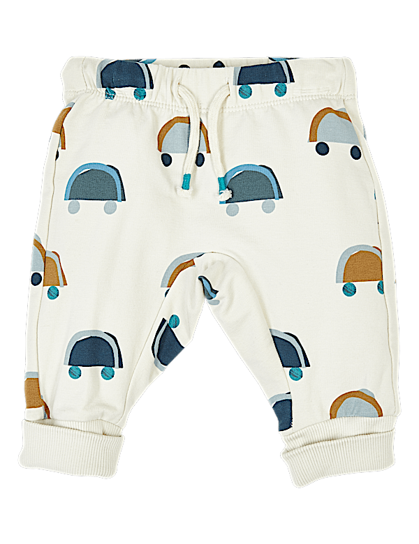 Organic Cotton Car Print Joggers