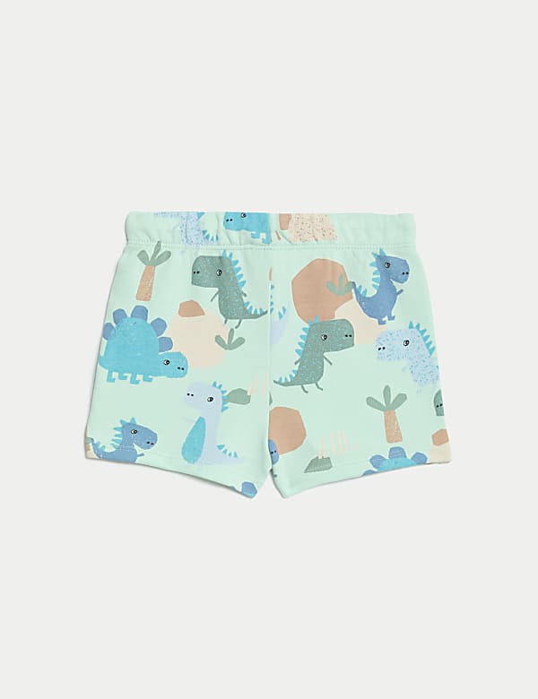 2pk Cotton Rich Dinosaur Shorts (0-3 Yrs) - RO