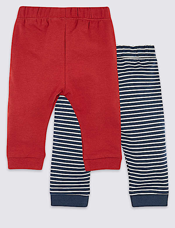 2 Pack Organic Cotton Joggers (0-3 Yrs)