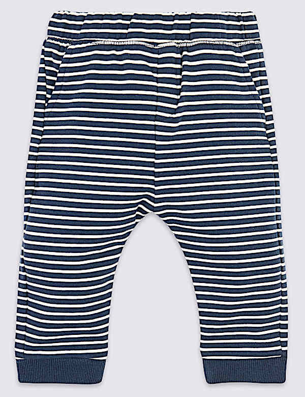2 Pack Organic Cotton Joggers (0-3 Yrs)