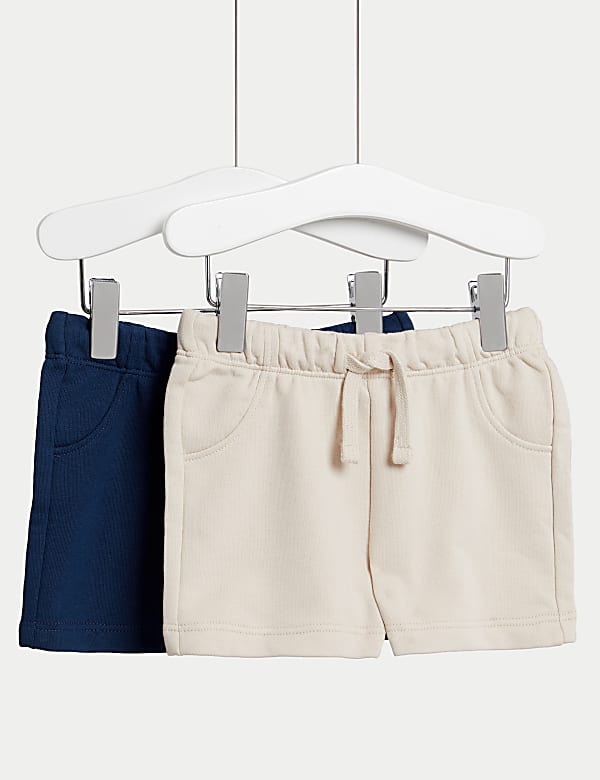 2pk Cotton Rich Shorts (0-3 Yrs) - FI