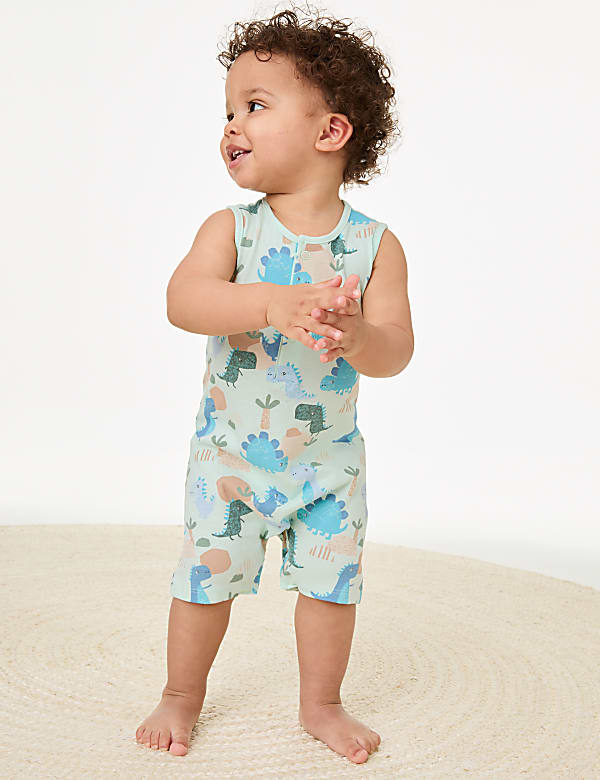 Pure Cotton Dinosaur Romper (0-3 Yrs) - MX