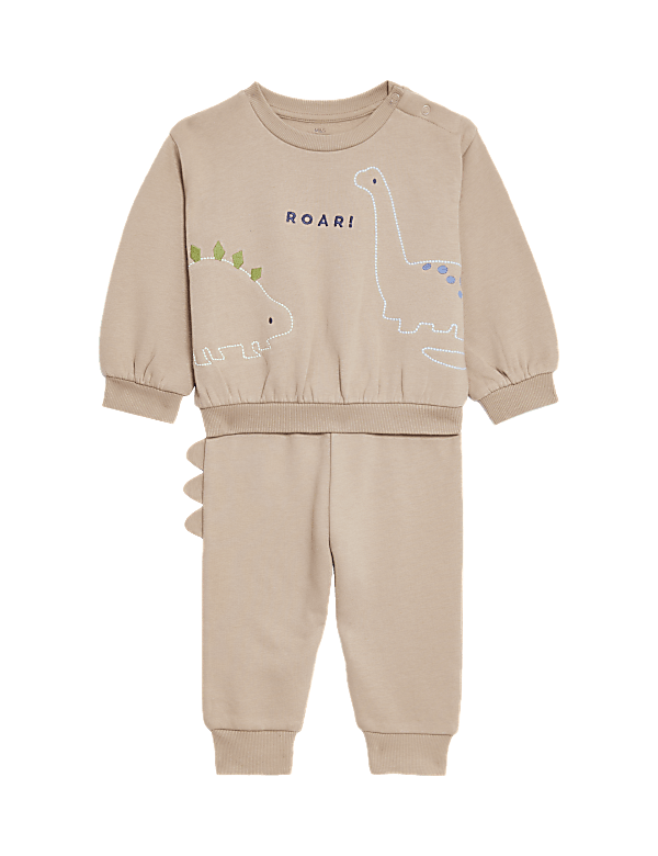 2pc Cotton Rich Dinosaur Outfit (0-3 Yrs)