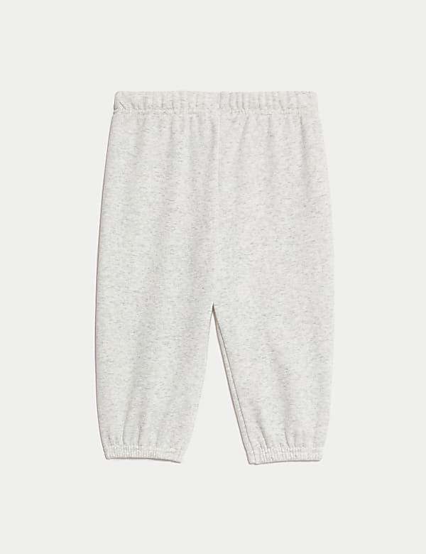Cotton Blend Fleece Lined Joggers (0-3 Yrs) - GR