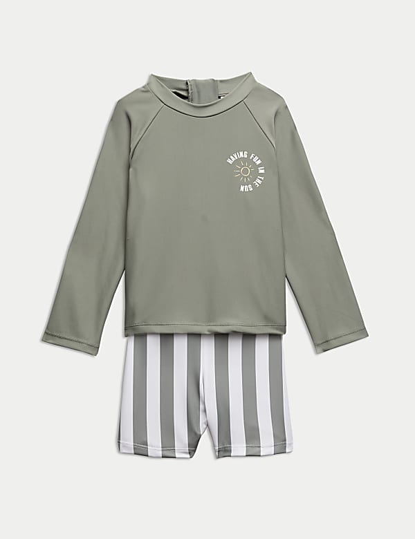 2pc Rash Vest & Swim Shorts Set (0 Mths-6 Yrs) - DE