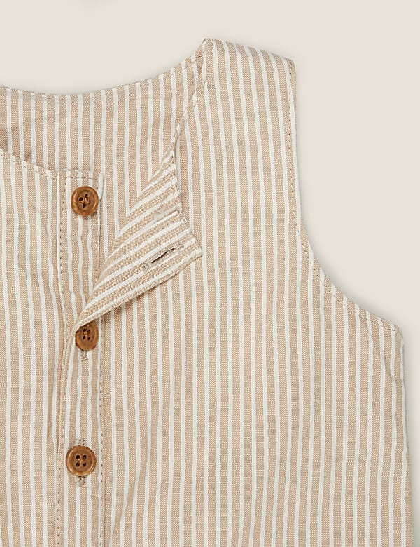 Pure Cotton Striped Romper
