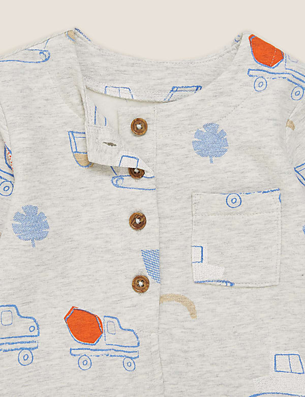 Cotton Transport Print All in One (0-3 Yrs)