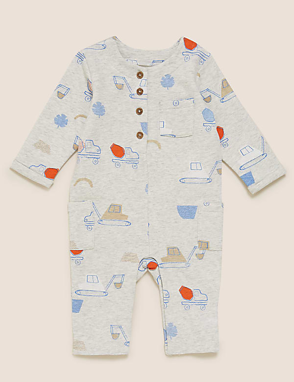 Cotton Transport Print All in One (0-3 Yrs)