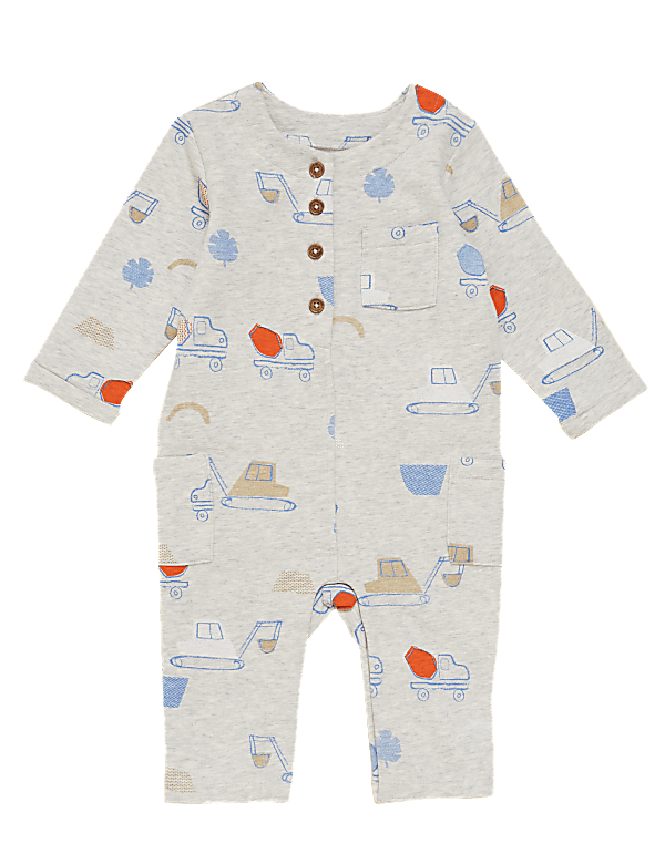 Cotton Transport Print All in One (0-3 Yrs)