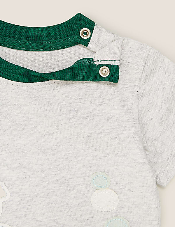 Pure Cotton Train Applique T-Shirt (0-3 Yrs)