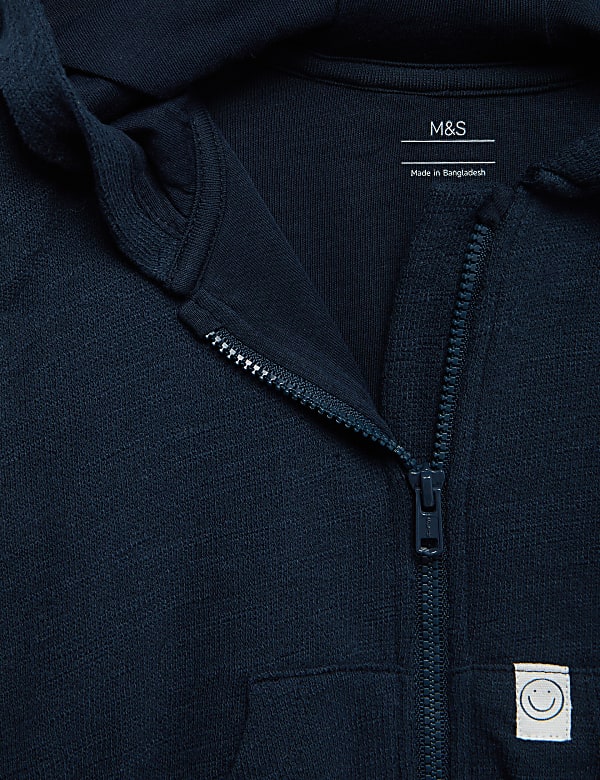 Pure Cotton Zip Hoodie (0-6 Yrs) - CY