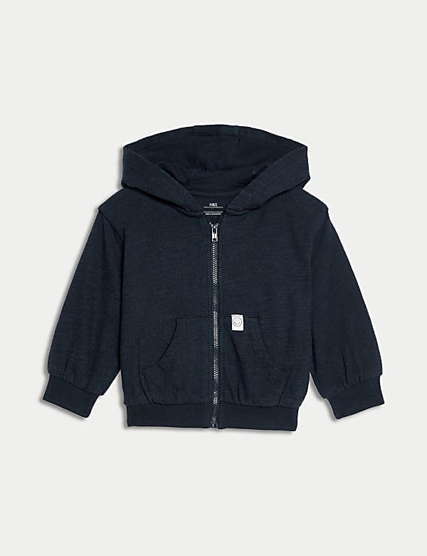 Pure Cotton Zip Hoodie (0-6 Yrs) - CY