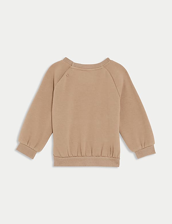 Sweat-shirt en coton m&eacute;lang&eacute; (jusqu&rsquo;au 3 ans) - FR