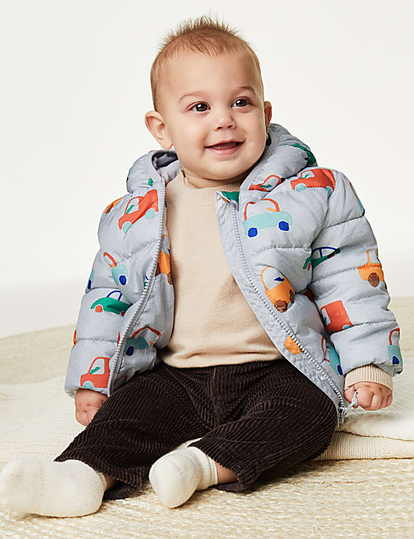 Car Print Coat (0-2 Yrs) - CH