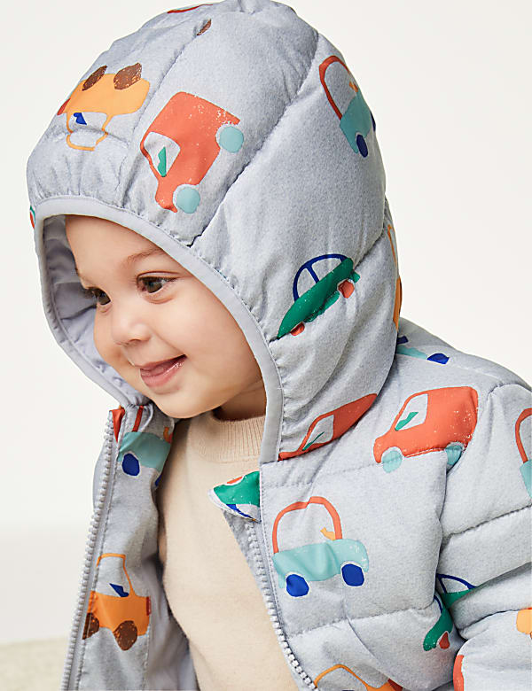 Car Print Coat (0-2 Yrs)