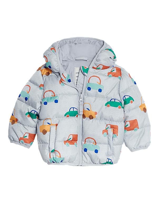 Car Print Coat (0-2 Yrs)