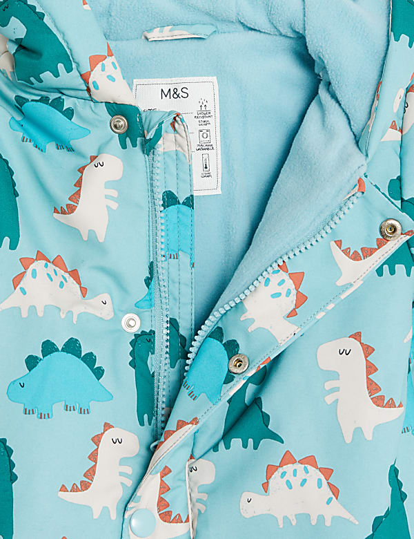 Hooded Dinosaur Print Snowsuit (0-3 Yrs) - US