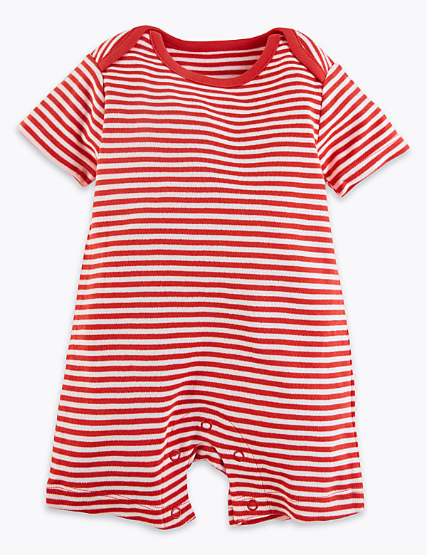 3 Pack Pure Cotton Nautical Rompers (6½lbs-3 Yrs)