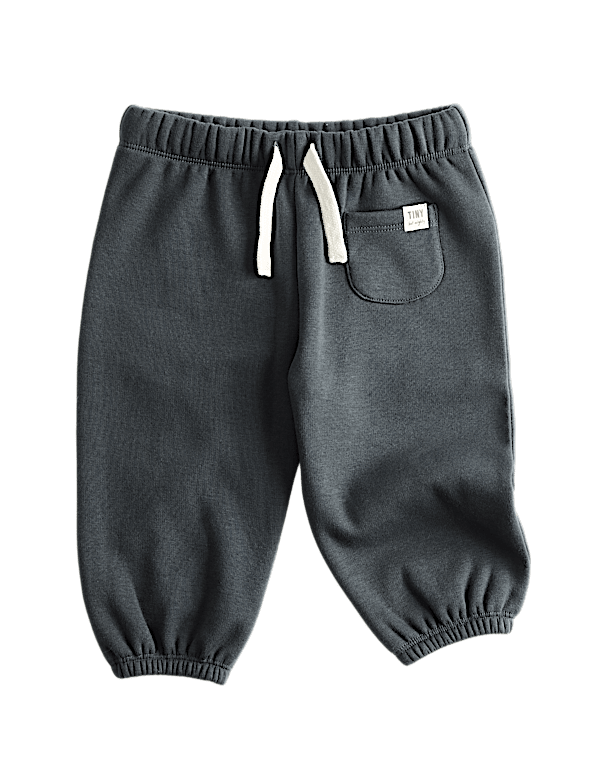 Cotton Blend Fleece Lined Joggers (0-3 Yrs)