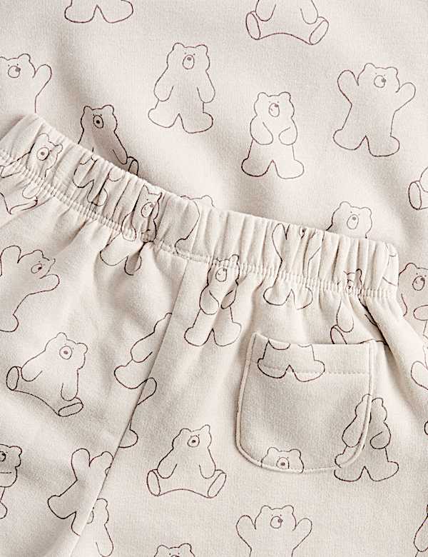 2 Piece Cotton Rich Bear Top & Bottom Set (0-5 Yrs)