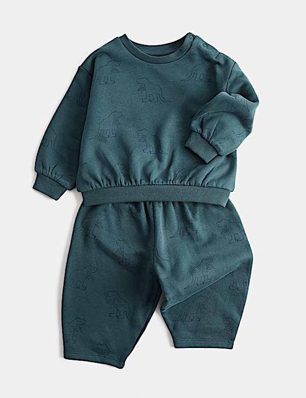 2 Piece Dino Sweat Outfit (0-5 Yrs)
