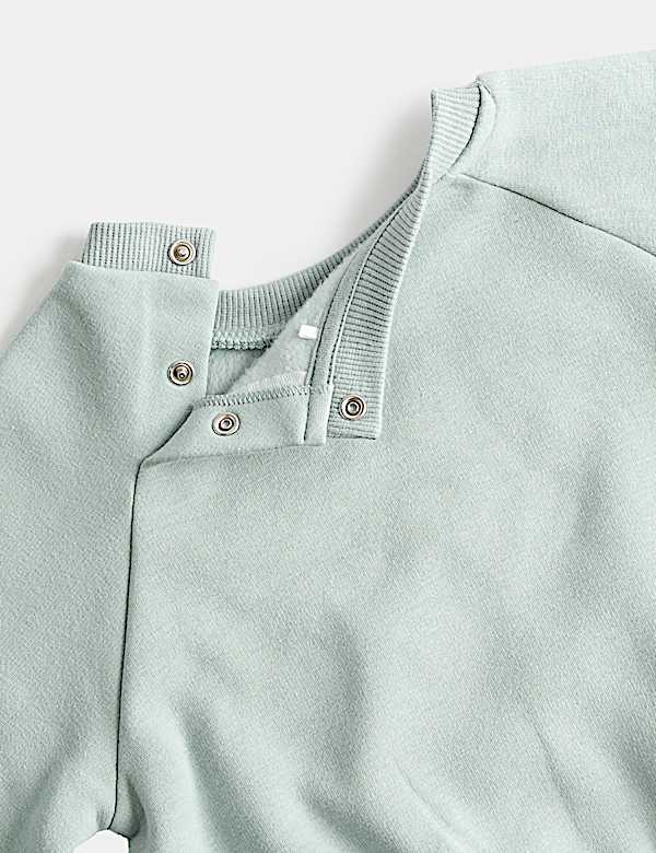 Cotton Blend Fleece Lined Sweatshirt (0-3 Yrs)