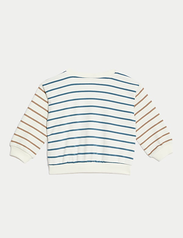 Cotton Rich Striped Sweatshirt (0-3 Yrs)