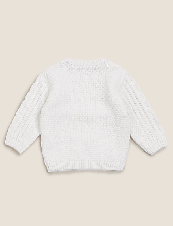 Cotton Cable Knit Jumper (0-3 Yrs)