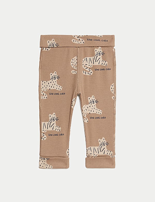 Ensemble 2 pi&egrave;ces en coton motif f&eacute;lin (jusqu&rsquo;au 3 ans) - CA