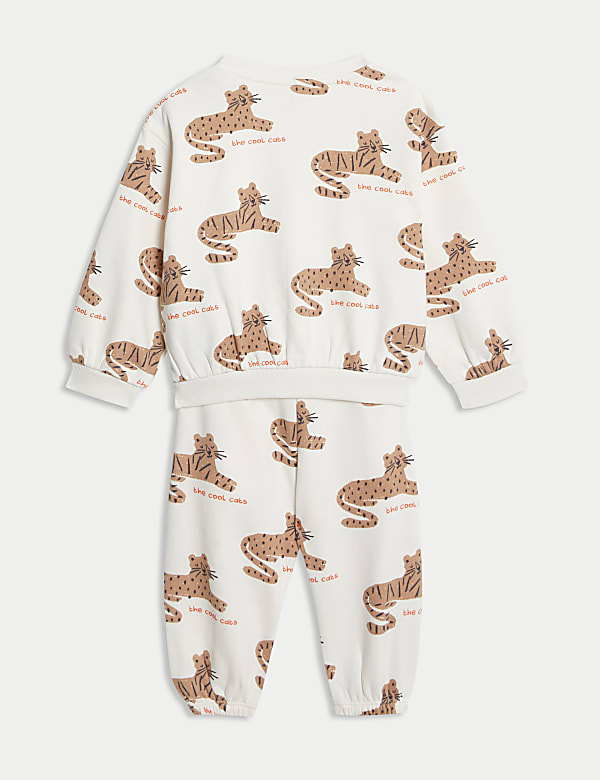 2pc Cotton Rich Leopard Outfit (0-3 Yrs) - PL