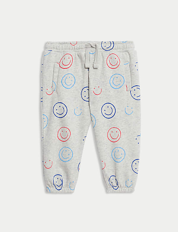 Cotton Rich Smiley Top & Bottom Outfit (0-3 Yrs) - RO