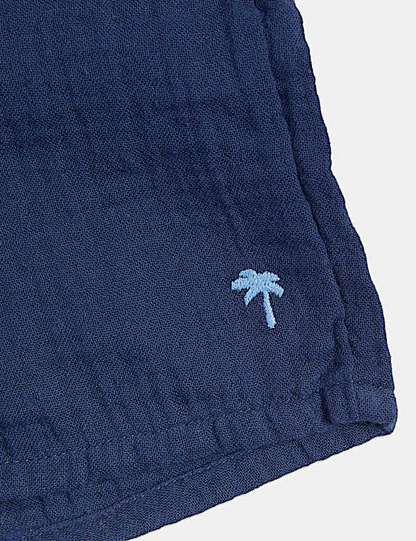 Pure Cotton Double Cloth Shorts (0-3 Yrs)