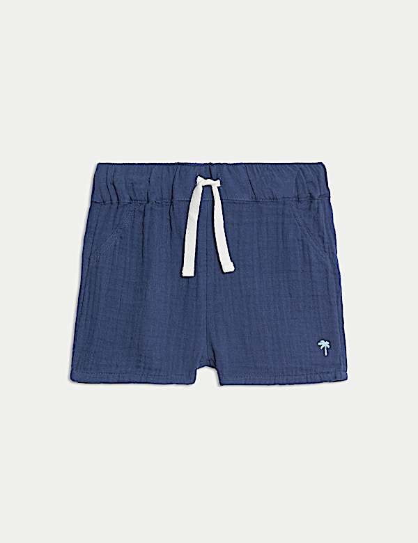 Pure Cotton Double Cloth Shorts (0-3 Yrs) - VN