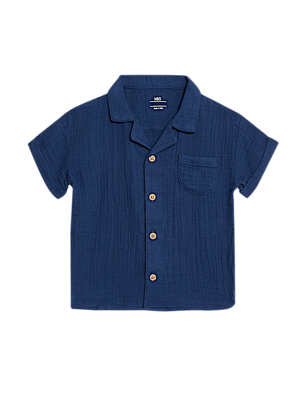 Pure Cotton Double Cloth Shirt (0-3 Yrs)