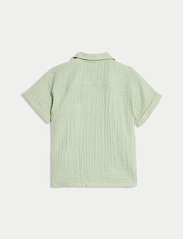 Dubbellaags, zuiver katoenen overhemd (0-3 jaar) - BE