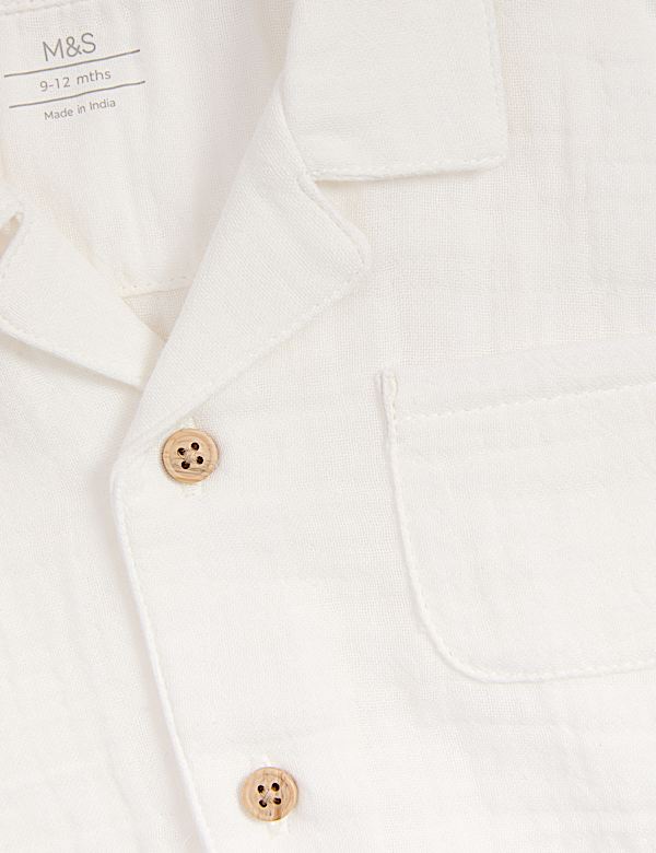 Pure Cotton Double Cloth Shirt (0-3 Yrs)