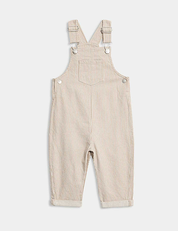 2pc Cotton Rich Striped Dungaree Outfit (0 Mths-3 Yrs) - RO