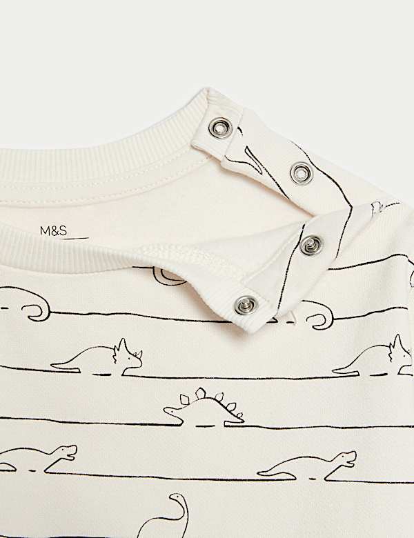 2pc Cotton Rich Dino Top & Bottom Outfit (0-6 Yrs)