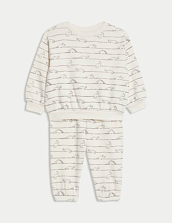 2pc Cotton Rich Dino Top & Bottom Outfit (0-6 Yrs)
