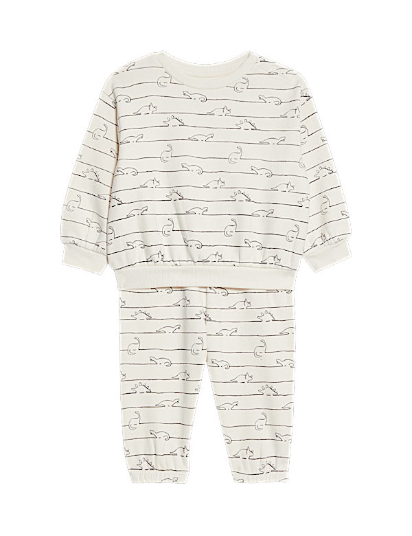 2pc Cotton Rich Dino Top & Bottom Outfit (0-6 Yrs)