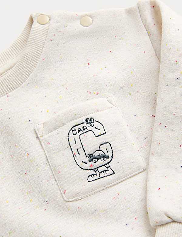Cotton Rich Neppy Sweat Outfit (0 Mths-6 Yrs)