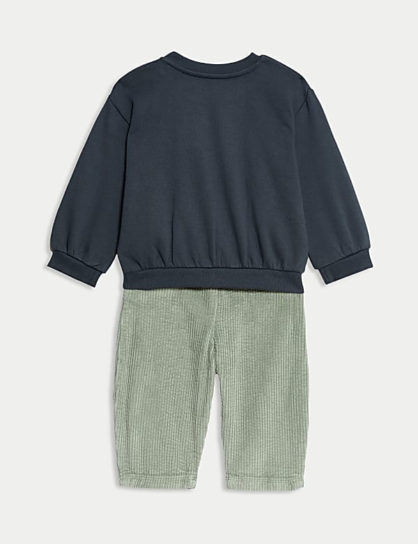 2pc Sweatshirt & Cord Trousers Outfit (0-8 Yrs) - BE