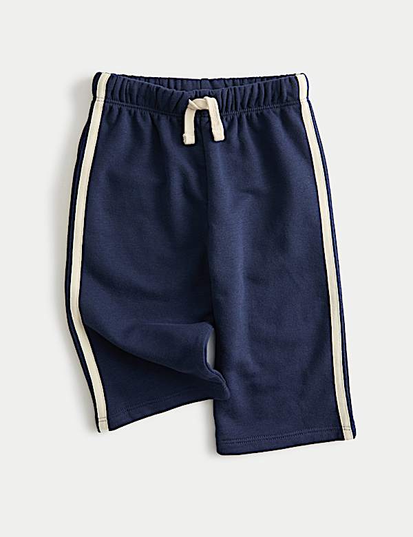 Cotton Rich Wide Leg Striped Joggers (0-6 Yrs) - IL