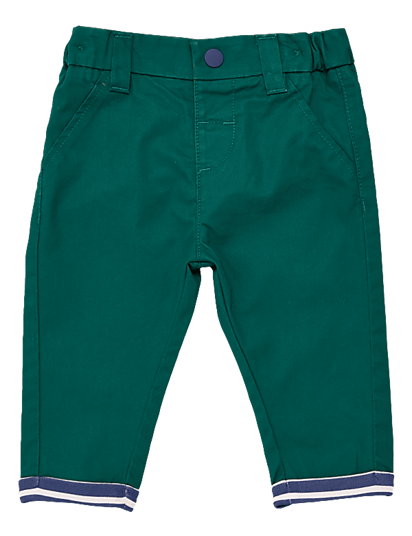 Pure Cotton Twill Trousers