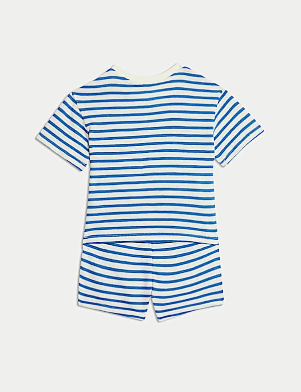 2pc Pure Cotton Striped Short Outfit (0-3 Yrs)