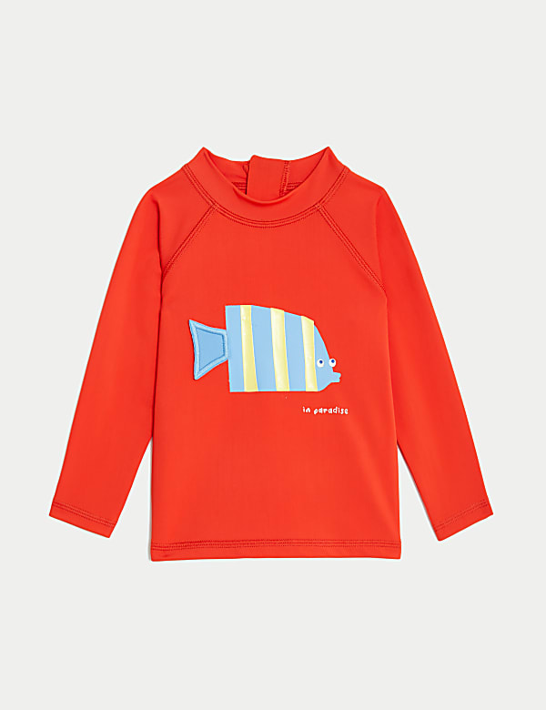2pc Fish Long Sleeve Swim Set (0-3 Yrs) - LU